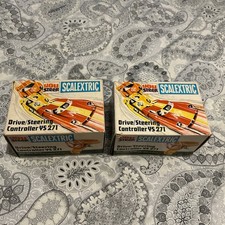 VINTAGE TRI-ANG BOXED YOU STEER SCALEXTRIC DRIVE STEERING CONTROLLER YS 271  x 2