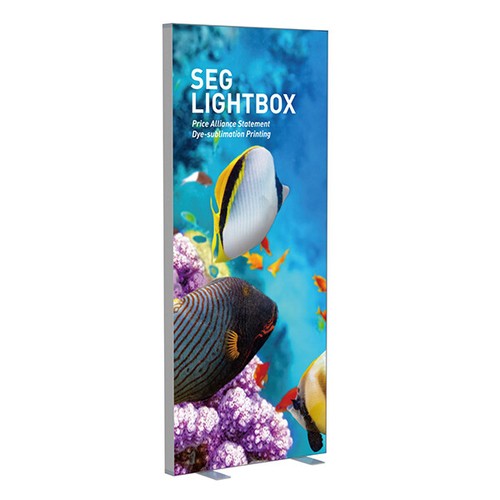 Seg fabric free standing - fabric, led