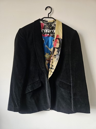 Vintage 90s y2k black velvet - 90s,