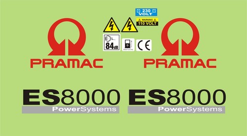 Pramac es8000 generator - es8000, decal