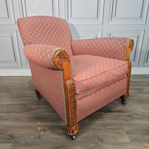 Antique upholstered club - antique,