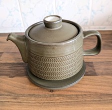 Vintage Denby Chevron Tea Pot