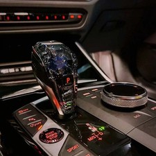 For BMW X5 G05 Crystal Gear Shift Knob Multimedia Knob Start-stop Button Light