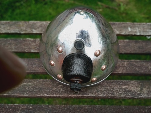 Vintage car headlight chrome - car,