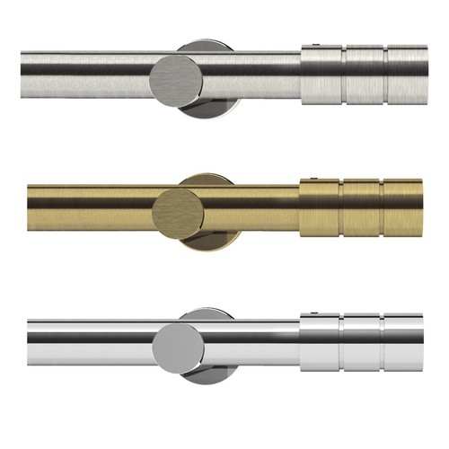 Eyelet curtain pole set - eyelet,