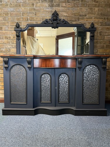 Victorian sideboard with - sideboard,