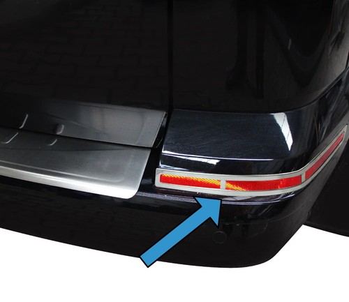 Chrome rear bumper - bumper, reflector
