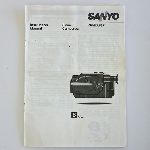 Sanyo ex25p 8mm camcorder - vm-ex25p,