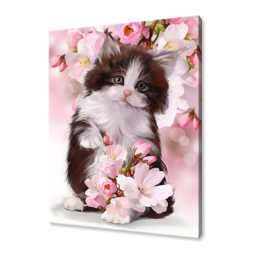 Cute ragdoll kitten - wall, art