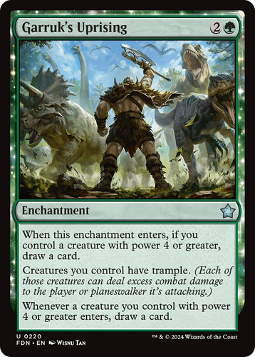Mtg garruk uprising fdn nm - mtg,