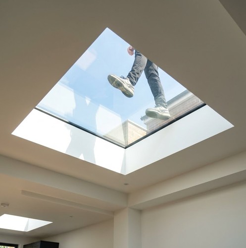 Walk flat roof skylight - walk,