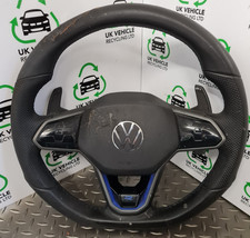 2023 MK8 VW GOLF R PADDLE SHIFT STEERING WHEEL (FIRE DAMAGED SEE PHOTOS)
