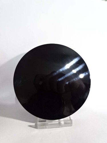 Black obsidian plate - plate, scrying