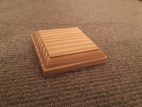 Solid pine newel cap fence - solid,