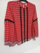 Womens lightweight Blouse size UK 18 Embroidered detail by Falmer Heritage BNWT.