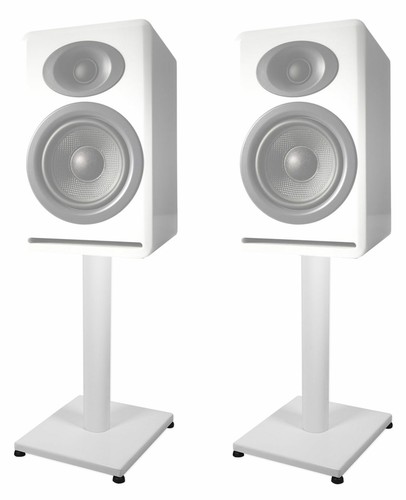 Pair steel white - 21”, stands