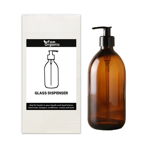 Fam organic amber glass bottle - fam,