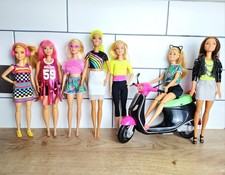 BARBIE dolls BLACK PINK GREEN