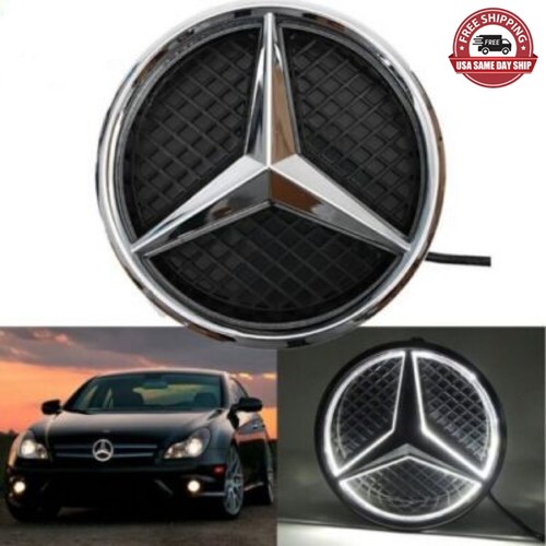 Illuminated car front grille - illuminated,