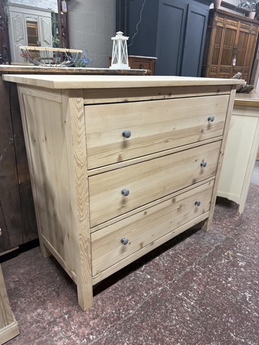 Stripped pine chest drawers - chest, of