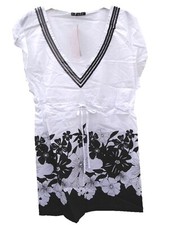 Beach Cover Up BHS Black White