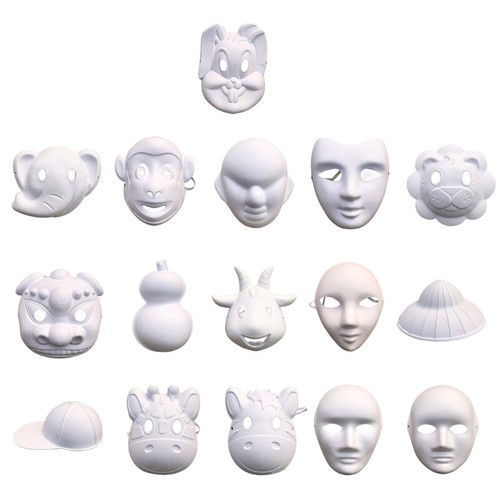 White diy mask - mask, blank
