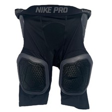 Nike Pro Dri FIT Padded Compression Shorts Mens Large Black Football Girdle