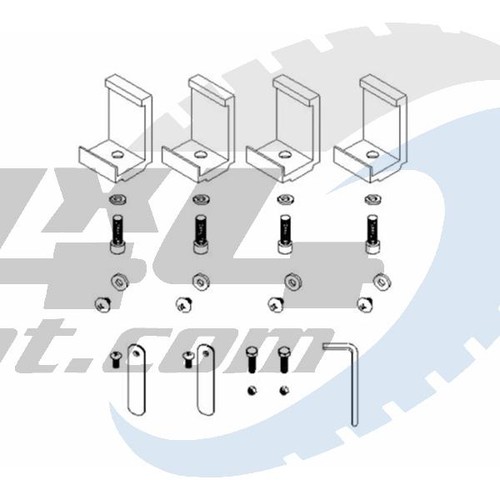 Roll lock hardware kit 126m - kit,