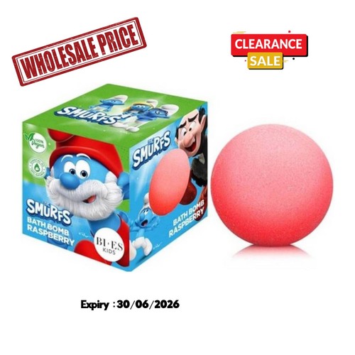 Smurfs raspberry bath bomb - bomb,