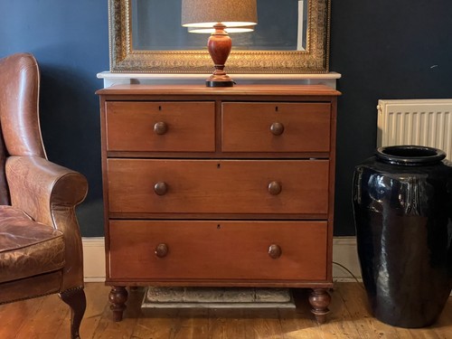 Victorian mahogany chest - victorian,
