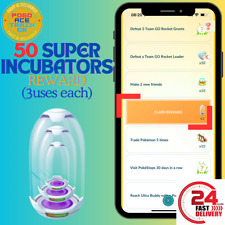 PoGo rewards - 50 Super Incubators - FAST24hDELIVERY