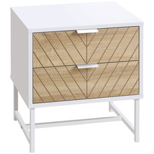 Modern 2-Drawer Bedside Table
