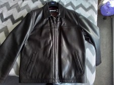 Mens SCHOTT Brown Leather