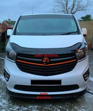 Splitter Spoiler Bumper Lower Front Black For Vauxhall Vivaro 2014-2018