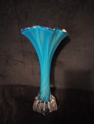 Vintage blue murano glass - blue,