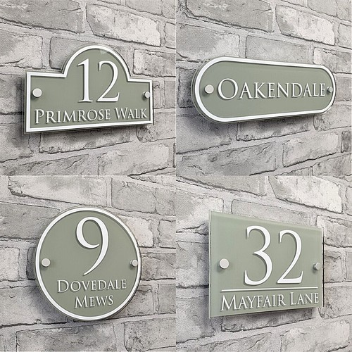 Traditional house number sign - traditional,