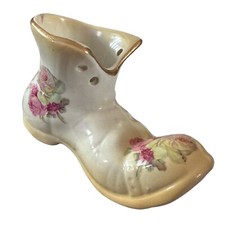OLD FOLEY James Kent Staffordshire Porcelain Shoe Boot Harmony Rose