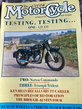 The Classic Motorcycle February 1987 AJS 16M Norton Commando Triumph Trident BSA