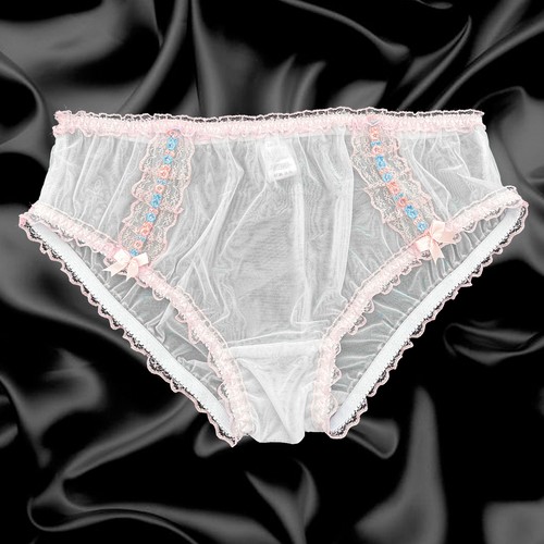 White sheer sissy - sissy, nylon