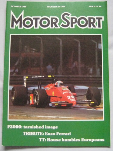 Motor sport october 1988 - sport,