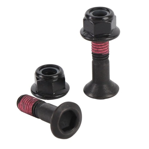 6pcs black steel m8x30mm - black,