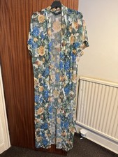 Women Floral Print Long-Length Kimono 