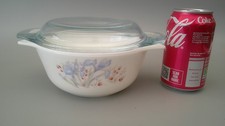 Vintage 1980s pyrex blue - blue, iris