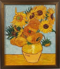 After Vincent Van Gogh : Sunflower 1888, Oil On Canvas