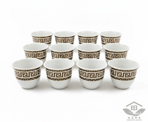 Arabic kahwa cups set 12 - arabic,