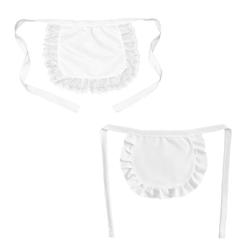 Shensuii 2pcs white apron - shensuii,