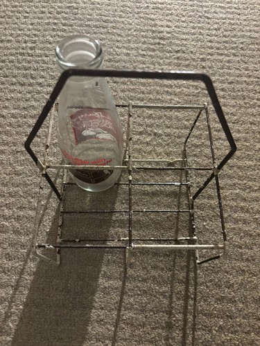 Vintage milk bottle carrier - vintage,