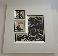 LEIGHTON I - Water Mill (1942 Lithograph, North Carolina Print)