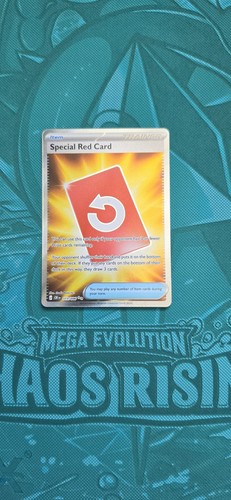 Special red card 113 - red,