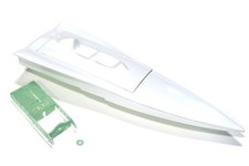 610mm Fiberglass Mono RC Boat Hull in White in  Durable Model Boat Shell